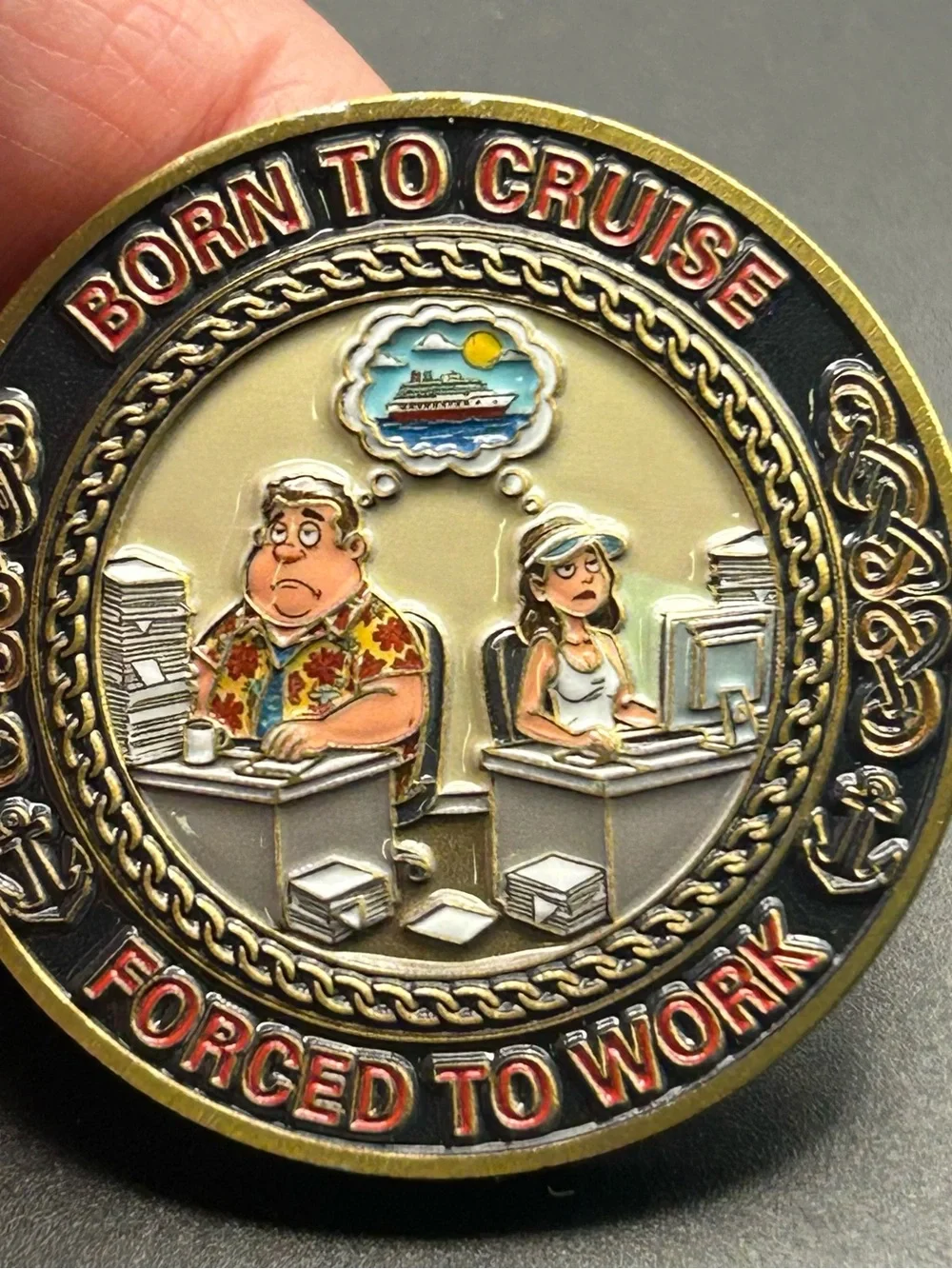 Life Is Short Cruise Often Decorative Challenge Coin